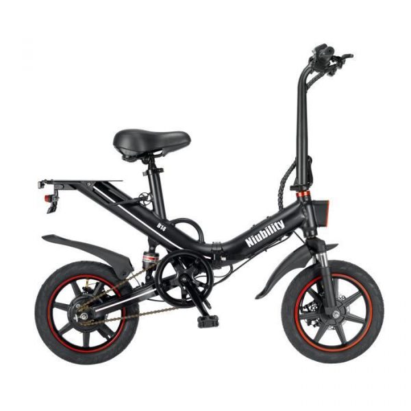 14 `` Niubility B14 pliant vélo électrique système de suspension de cadre en aluminium portable 25KM / h 400W 15Ah noir