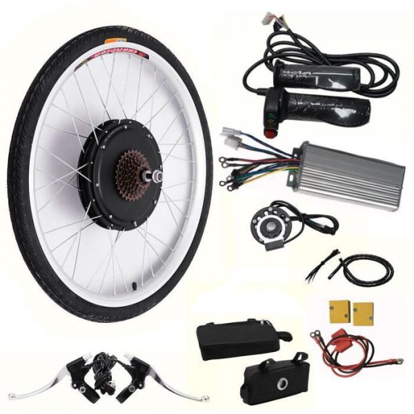 26 pouces vélo électrique roue arrière moyeu de vélo électrique moteur 1000W 48V kit de conversion