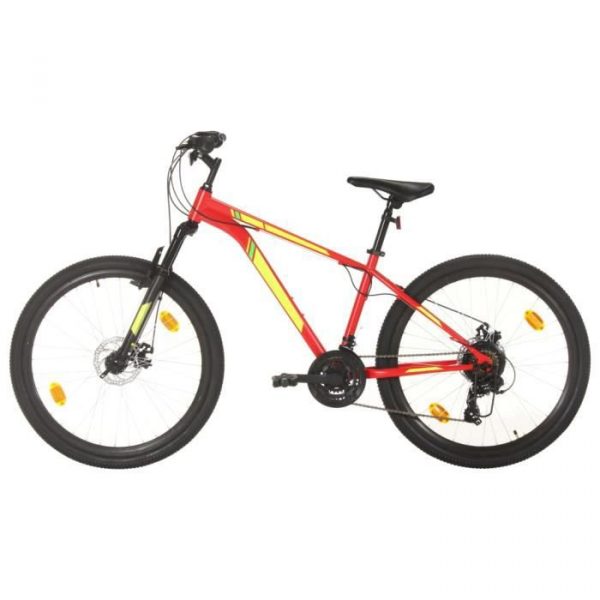 2746®{Promo} NEUF Vélo Électrique - Unique & Moderne - Vélo de montagne 21 vitesses Roues de 27,5 pouces 38cm Rouge POIDS& 25.74