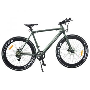 AVAKA R1 Vélo électrique de route 700C * 32C pouces VAE 250W Moteur 36V 9Ah Batterie 7 Vitesses Autonomie 80km - Vert