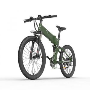 BEZIOR X500Pro vélo électrique électrique 500W système de suspension de moteur sans brosse batterie amovible noir et vert