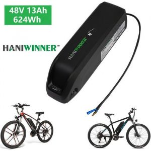 Batterie rechargeable HA193 48V 13Ah 624W pour PLENTY SAMEBIKE GALAXY Giant vélo électrique