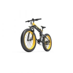 Bezior X1500, vélo électrique pliant 1500W, 40km/h, moteur 12.8AH, Noir jaune