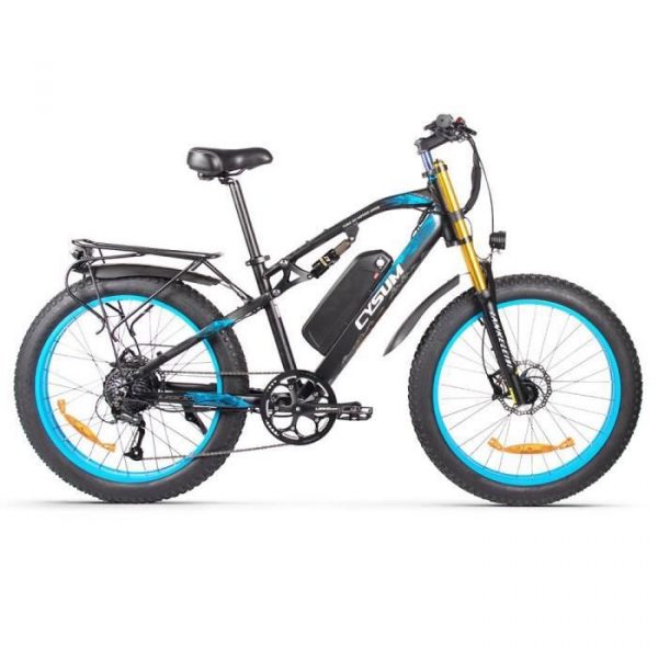 CYSUM M900 Vélo Électrique Fat Tire 26*4.0" 48V 1000W Moteur Brushless 17Ah Batterie Amovible pour Gamme 50-70