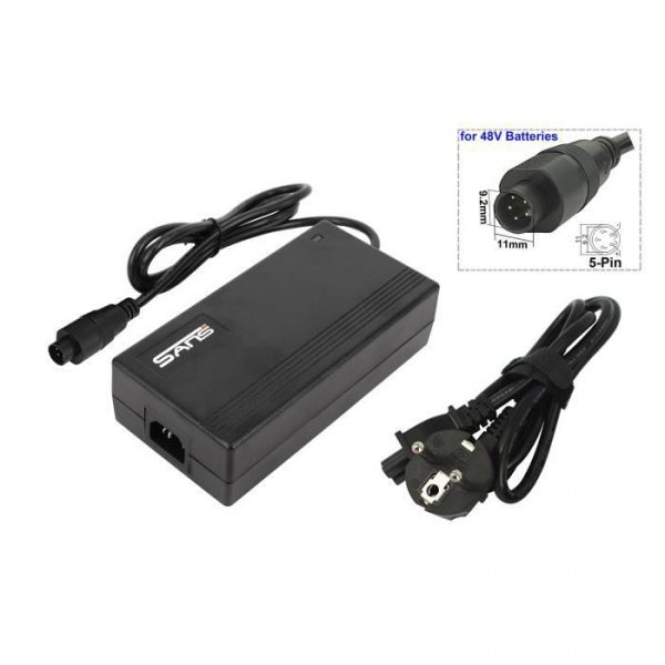 Chargeur 2.0A 48V pour vélo électrique, chargeur pour batterie lithium-ion e-bike (pedelec) JCEB480