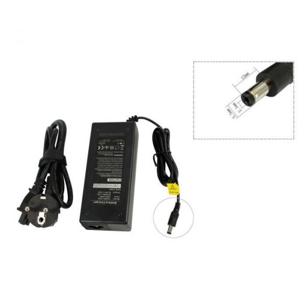Chargeur 36V pour Diavelo Eno Tour, Diavelo Fyn Tour, batterie de vélo électrique, Connecteur 5,50 x 2,10 mm