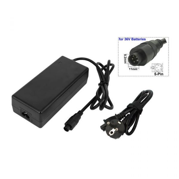 Chargeur 36V pour vélo électrique FISCHER ECU 1405, ECU 1501, ECU 1502, ECU 1503