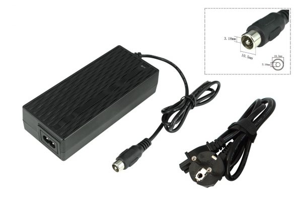 Chargeur 42V pour vélo électrique, fauteuils roulants Plus batterie Roodog 36V avec prise RCA10,5