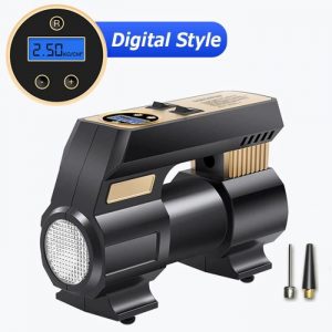 Compresseur d'air électrique portable pour pneus de voiture, torche gonfleur de pneus, pour moto, vélo, 12V