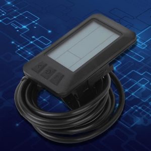 Compteur KT-LCD7 Écran Noir et Blanc Horizontal LCD Conversion de Vélo Électrique pour SM ConnecteurMKK23