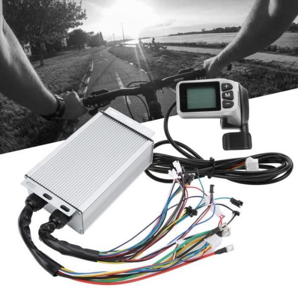 Contrôleur de moteur sans brosse 36V/48V 1500W pour vélo de scooter électrique Compteur LCD de boîte