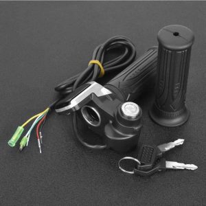 Cuque®Poignées De Guidon,Akozon Poignée d'accélérateur Avec étanche Pour scooter et vélo électrique-HEQ