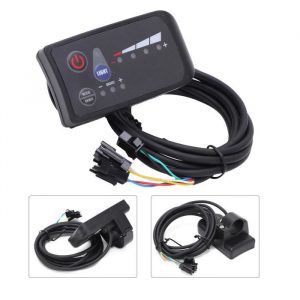 Dilwe Affichage de vélo électrique Panneau de commande de vélo électrique 24V Affichage de puissance LED 810 Instrument LCD pour