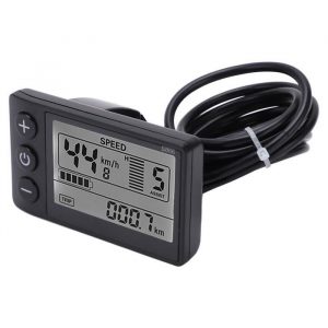 Dilwe Écran LCD pour vélo électrique S866 S866 Vélo électrique Affichage LCD Mètre 24V 36V 48V Panneau de commande de scooter