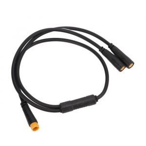 Dilwe Séparateur de vélo électrique 1T2 Vélo électrique 1T2 Splitter Mid Drive Motor Brake Split Cable pour Bafang Electric