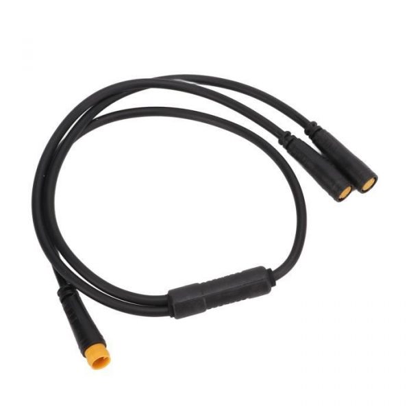 Dilwe Séparateur de vélo électrique 1T2 Vélo électrique 1T2 Splitter Mid Drive Motor Brake Split Cable pour Bafang Electric