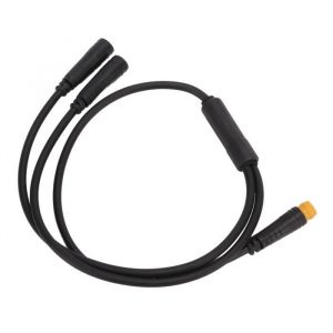 Dilwe accessoires de pièces de vélo électrique Vélo électrique 1T2 Splitter Mid Drive Motor Brake Split Cable pour Bafang