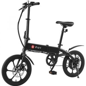 Dyu A1F Vélo électrique pliant 16 pouces E-bike Smart DTST système de détection 5AH batterie 36V 250W