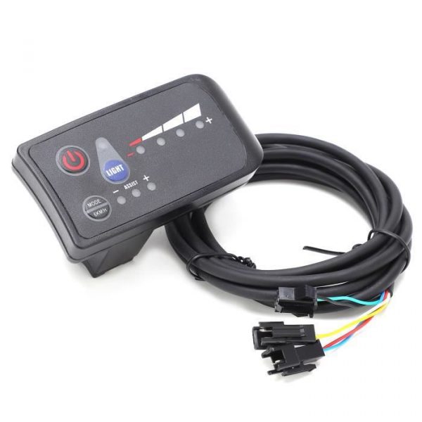 EJ.life Contrôleur de compteur d'affichage à LED de vélo Panneau de commande de vélo électrique 24V Affichage de puissance LED