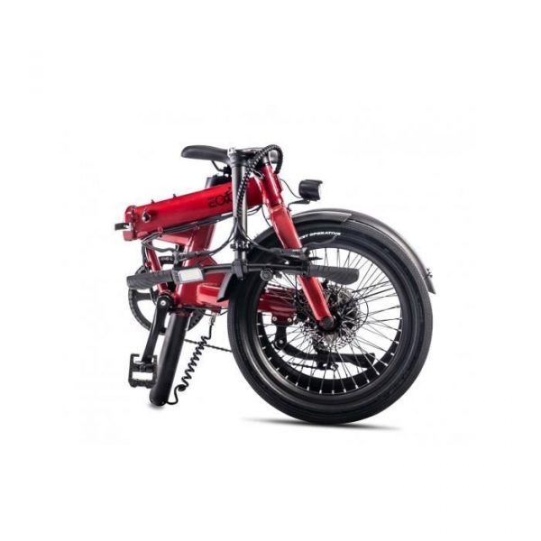EOVOLT - Vélo Électrique Pliant - Confort - Rouge