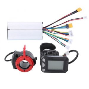 Ensemble d'accessoires de contrôleur de vélo électrique en fibre de carbone de 5,5 pouces (contrôleur + accélérateur + frein)