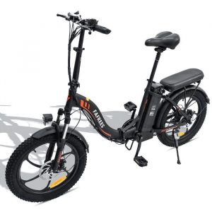 F20 Vélo électrique pliant, 36V 15Ah Batterie, 20"*3.0 Gros Pneus, 25km/h Max, 250W, Shimano 7S - Noir