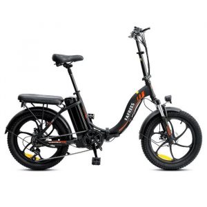 FAFREES F20 Vélo Électrique , 20 Pouces, Cadre Pliant, Vitesses à 7 Vitesses, Batterie Amovible 15AH - Noir