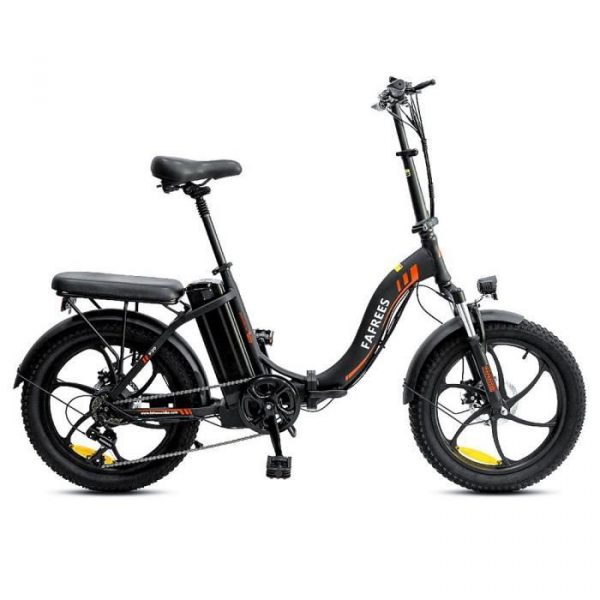 FAFREES F20 Vélo Électrique , 20 Pouces, Cadre Pliant, Vitesses à 7 Vitesses, Batterie Amovible 15AH - Noir