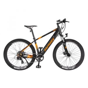 FAFREES KRE27.5-S Vélo électrique 27.5'' Moteur 250W avec Système de suspension et Transmission à 7 rapports Noir et Orange
