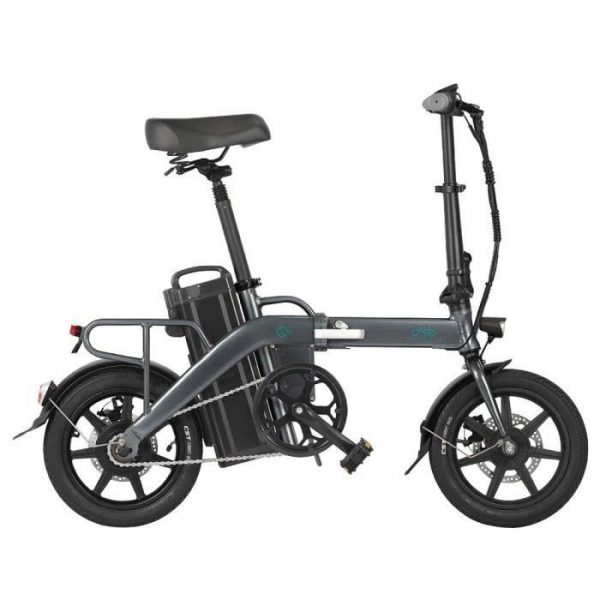 FIIDO L3 Vélo Cyclomoteur Électrique Pliant Vélo de Ville Vélo de Banlieue 48V 350W 23.2Ah Batterie au Lithium 14 Pouces Max 25km/h