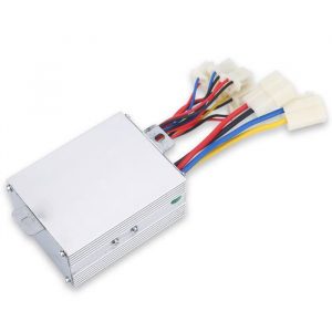 Fdit Contrôleur brossé pour vélo électrique Boîtier de contrôleur brossé moteur 24V 350W pour vélo électrique Scooter
