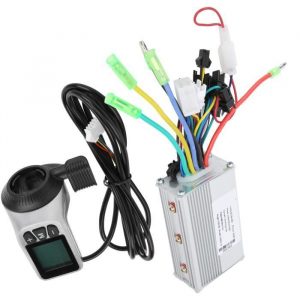 Fdit Contrôleur de moteur pour vélo de scooter électrique Batterie au lithium de boîte de commande de moteur sans brosse de