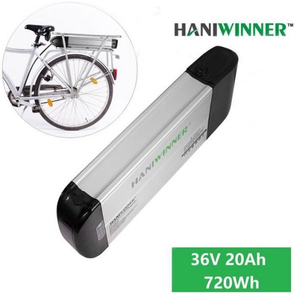 HA074-04 36V 20Ah 720Wh Batterie de support arrière avec support pour NAKXUGALAXY Xds vélo électrique E-bike avec Port USB