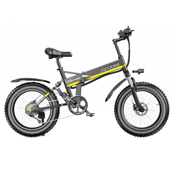 JANOBIKE H20 VTT Électrique Vélo Électrique, 1000W, 40km/h 48V 9.6Ah, Portée Jusqu'à 50km, 20" x 4.0