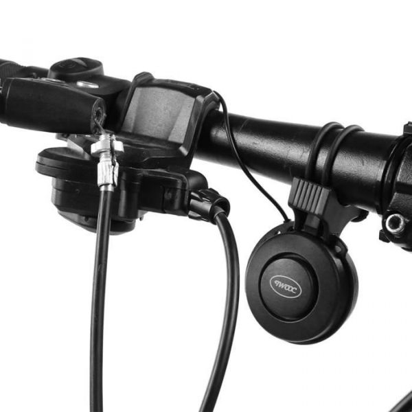 Jielwyshop Équipement de cyclisme de cloche de klaxon électrique de vélo portable pour le chargement d'USB de scooter de vélo