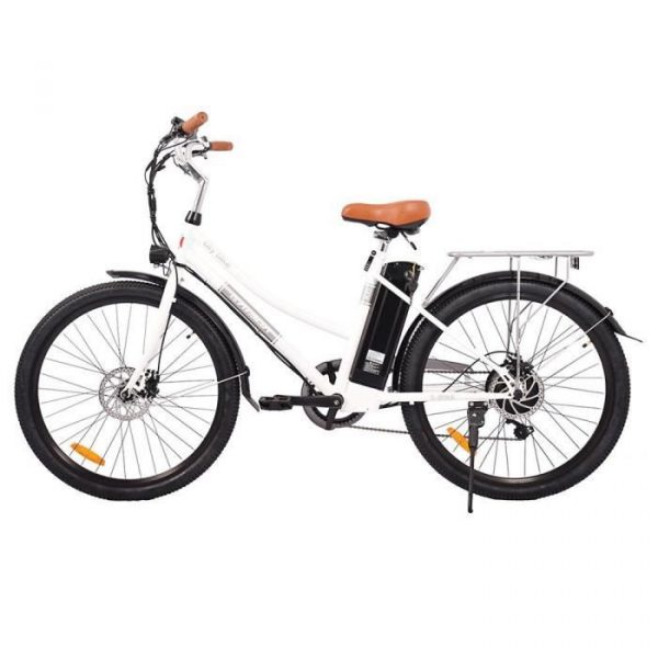 KAISDA K6 Vélo Électrique 26 Pouces 36V 10Ah 350W Moteur Shimano 7 Vitesses E-bike Étanche IP54 LED Light - Noir