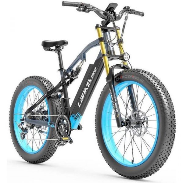 Lankeleisi RV700 16AH 48V 1000W Vélo Électrique 26 inch 42km/h Max Speed Max Charge 150kg