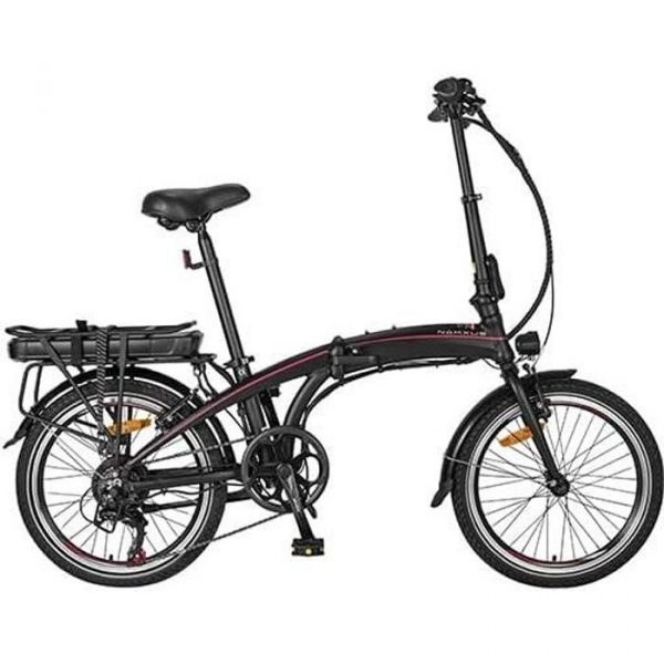 NAKXUS 20F039 Vélo électrique avec batterie amovible 36V 10AH Vélo électrique pliable 20 pouces pour adultes