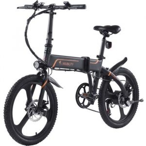 NIUBILITY B20 Vélo Pliant Cyclomoteur Électrique , 20 Pouces, Batterie 42V 10.4Ah, Kilométrage 40km -50km, Moteur 350W, Max 25km/h,