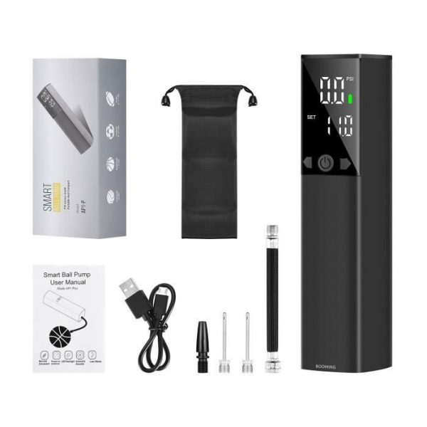 Pompe à Vélo Electrique 0-12PSI Pompe à air électrique Mini compresseur à air portatif pour vélo, Moto, balles, Anneaux de Natation