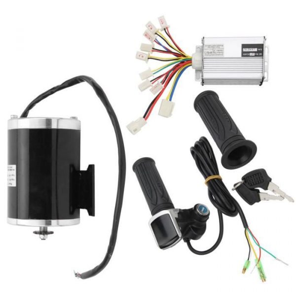 Qiilu Ensemble de vélo électrique bricolage Ensemble Moteur de Vélo Électrique Bricolage 48V 1000W Haute Puissance pour Scooter