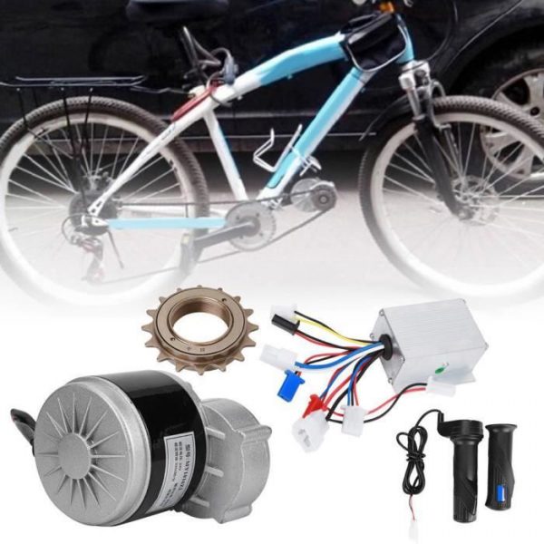 Qiilu Kit de conversion pour vélo électrique 24V 250W Métal Électrique Durable Vélo E-Bike Conversion Ensemble Accessoire