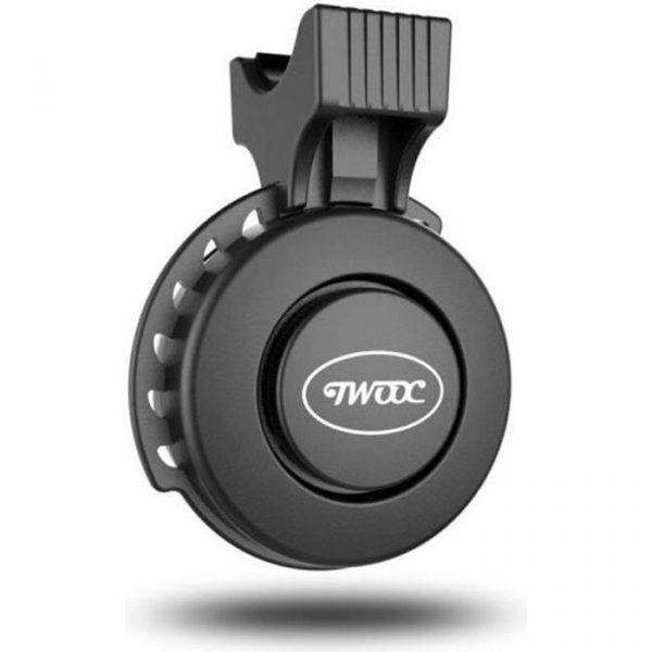 Sonnette vélo électrique Klaxon vélo USB rechargeable IP65 étanche 120dB 3style sons (alarme, klaxon et sifflet) - Noir
