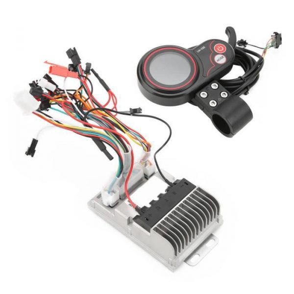 TMISHION Contrôleur de moteur avec panneau de commande à écran LCD Boîtier de contrôleur de vélo électrique 34 V/48 V 500 W