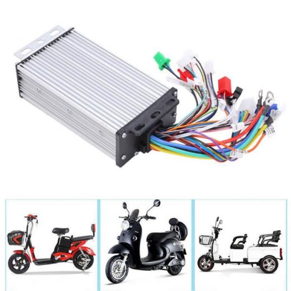 TMISHION Contrôleur de moteur sans balais 12 tubes accessoires de vélo électrique bimode pour scooters 50V-72V