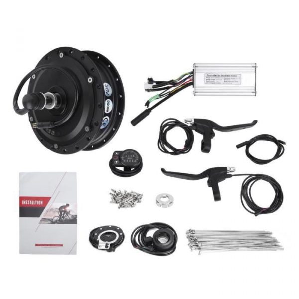 TMISHION Kit de conversion de vélo électrique (Rayons 24 pouces 12G )