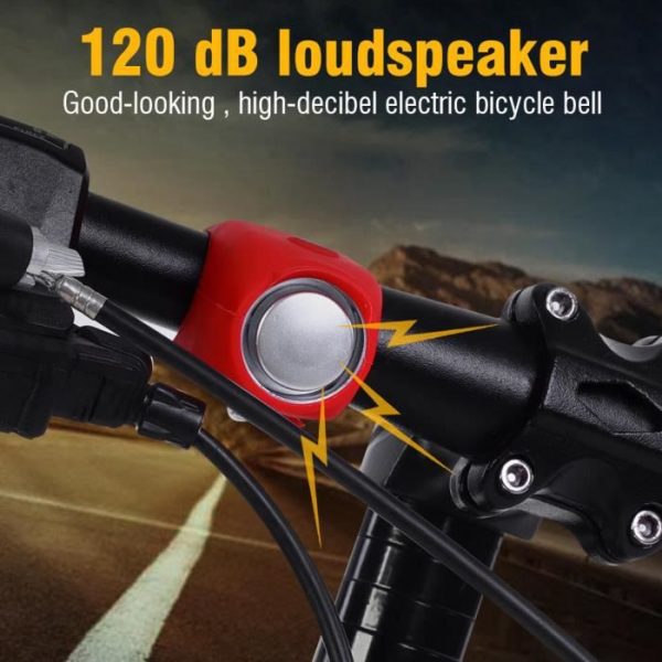 TMISHION Vélo électrique Bell 4 couleurs cyclisme VTT cloches électriques vélo guidon anneau cloche accessoires