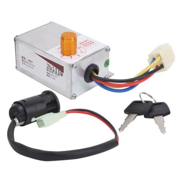 Tbest Accessoires pour vélos électriques Kit Contrôleur de Régulateur de Vitesse 12V 250W avec Serrure Électrique pour Vélo