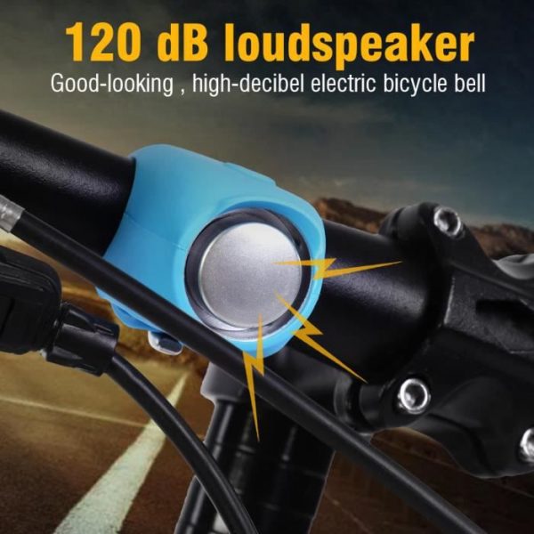 Tbest Sonnette de guidon de vélo 4 couleurs cyclisme VTT cloches électriques vélo guidon anneau cloche accessoires
