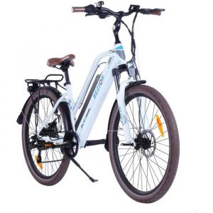 VTT Électrique BEZIOR M2 Batterie 48V 12,5Ah Moteur 250W Vitesse Max 25km/h vélo assistance électrique 26'' Blanc